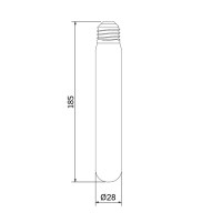 ΛΑΜΠΑ ΔΙΑΚΟΣΜΗΤΙΚΗ ΣΩΛΗΝΑΣ T185mm D30mm E27 40W